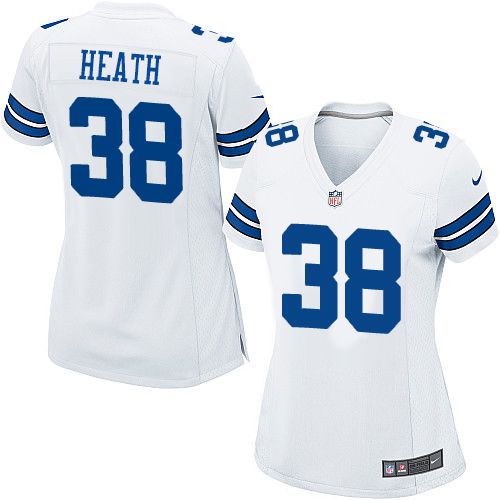 Women's Game Jeff Heath Nike Jersey White Road - #38 NFL Dallas Cowboys